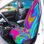 Neon Psychedelic Trippy Print Waterproof Car Seat Cover