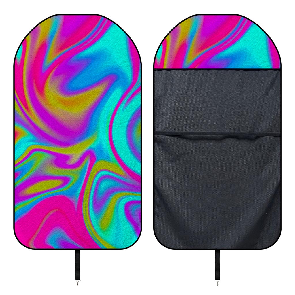 Neon Psychedelic Trippy Print Waterproof Car Seat Cover