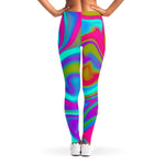 Neon Psychedelic Trippy Print Women's Leggings