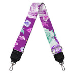 Neon Skull Floral Pattern Print Bag Strap