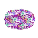 Neon Skull Floral Pattern Print Car Side Mirror Covers