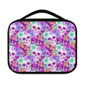 Neon Skull Floral Pattern Print Classic Bible Case
