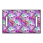 Neon Skull Floral Pattern Print Golf Cart Seat Cover