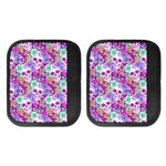 Neon Skull Floral Pattern Print Handle Covers