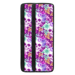 Neon Skull Floral Pattern Print Refrigerator Handle Covers