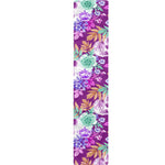 Neon Skull Floral Pattern Print Table Runner