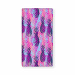 Neon Trippy Pineapple Pattern Print Baby Crib Sheet