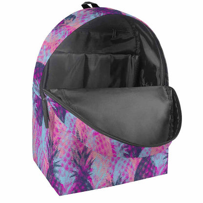 Neon Trippy Pineapple Pattern Print Backpack