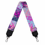 Neon Trippy Pineapple Pattern Print Bag Strap