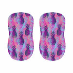 Neon Trippy Pineapple Pattern Print Bar Stool Covers