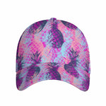 Neon Trippy Pineapple Pattern Print Baseball Cap