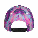 Neon Trippy Pineapple Pattern Print Baseball Cap