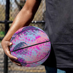 Neon Trippy Pineapple Pattern Print Basketball