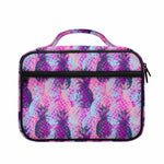 Neon Trippy Pineapple Pattern Print Briefcase Bible Bag