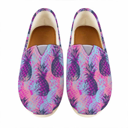 Neon Trippy Pineapple Pattern Print Casual Shoes