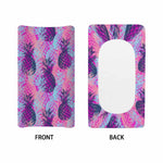 Neon Trippy Pineapple Pattern Print Changing Pad Cover