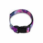 Neon Trippy Pineapple Pattern Print Dog Collar