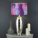 Neon Trippy Pineapple Pattern Print Drum Lamp Shade