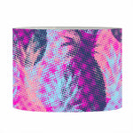 Neon Trippy Pineapple Pattern Print Drum Lamp Shade