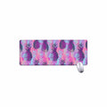 Neon Trippy Pineapple Pattern Print Extended Mouse Pad