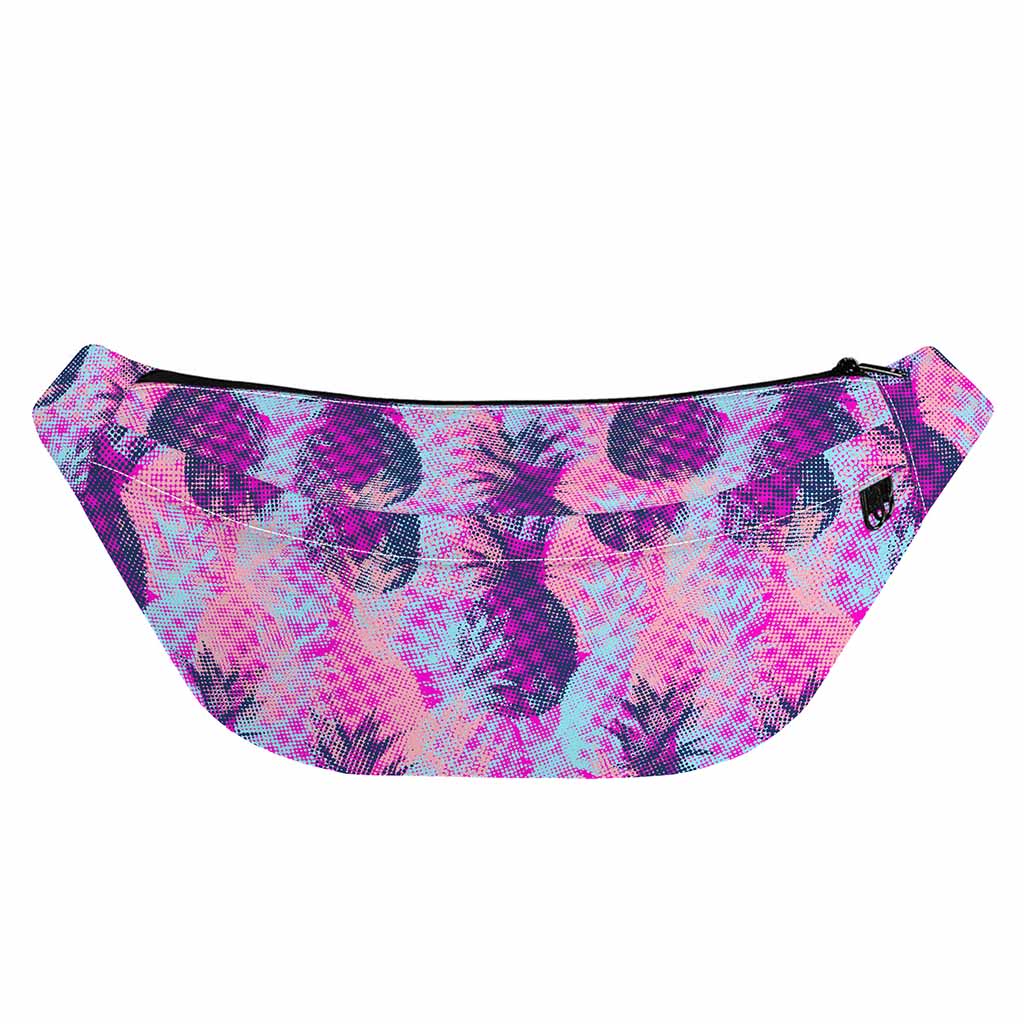Neon Trippy Pineapple Pattern Print Fanny Pack