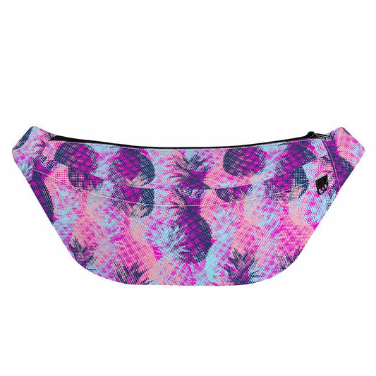 Neon Trippy Pineapple Pattern Print Fanny Pack
