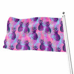 Neon Trippy Pineapple Pattern Print Flag