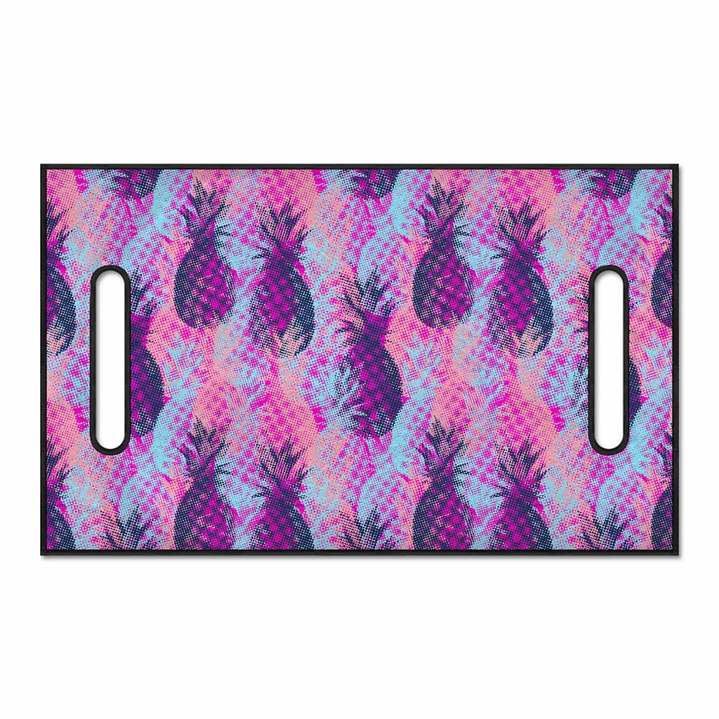 Neon Trippy Pineapple Pattern Print Golf Cart Seat Cover