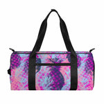 Neon Trippy Pineapple Pattern Print Gym Bag