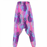 Neon Trippy Pineapple Pattern Print Hammer Pants