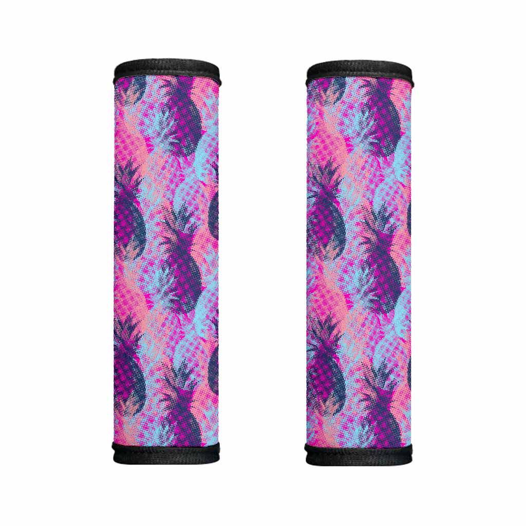Neon Trippy Pineapple Pattern Print Handle Covers
