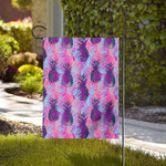 Neon Trippy Pineapple Pattern Print House Flag