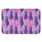 Neon Trippy Pineapple Pattern Print Indoor Door Mat