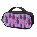 Neon Trippy Pineapple Pattern Print Insulin Cooler Travel Case