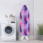 Neon Trippy Pineapple Pattern Print Ironing Board Cover