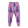 Neon Trippy Pineapple Pattern Print Jogger Pants