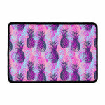Neon Trippy Pineapple Pattern Print Kitchen Mat