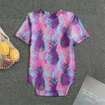 Neon Trippy Pineapple Pattern Print Men's Bodysuit