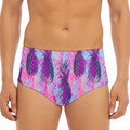 Neon Trippy Pineapple Pattern Print Men's Triangle Swim Briefs