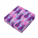 Neon Trippy Pineapple Pattern Print Outdoor Seat Cushion Cover