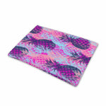 Neon Trippy Pineapple Pattern Print Pet Cooling Mat Cover