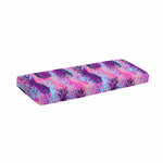 Neon Trippy Pineapple Pattern Print Piano Keyboard Cover
