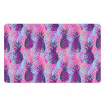 Neon Trippy Pineapple Pattern Print Polyester Doormat