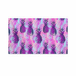Neon Trippy Pineapple Pattern Print Polyester Flag
