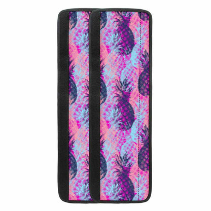 Neon Trippy Pineapple Pattern Print Refrigerator Handle Covers