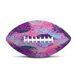 Neon Trippy Pineapple Pattern Print Rugby Ball