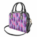 Neon Trippy Pineapple Pattern Print Shoulder Handbag
