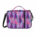 Neon Trippy Pineapple Pattern Print Shoulder Strap Bible Bag