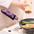 Neon Trippy Pineapple Pattern Print Skillet Handle Cover
