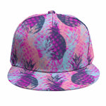 Neon Trippy Pineapple Pattern Print Snapback Cap